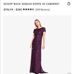 Adrianna Papell Size 2 Brand New tags still attached unworn in perfect condition